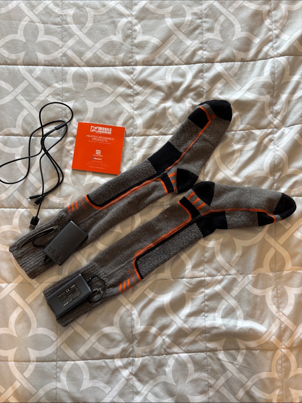 Mobile Warming Merino Wool Heated Socks